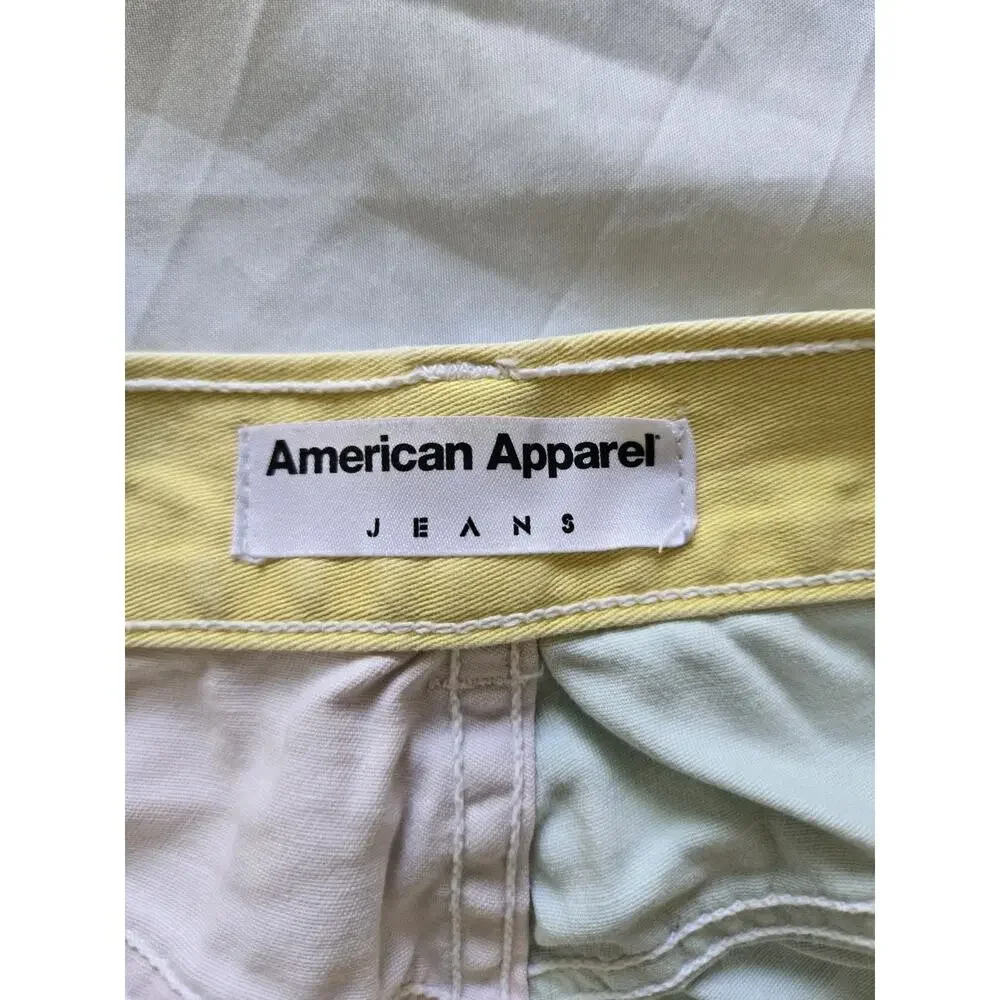American Apparel Womens Pastel Colorblock Mom Shorts 90s Vtg Inspired - Picture 3 of 7